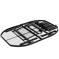 Туристичний Стіл Розкладний Bo-Camp Melrose Oval 120x80 cm Black/Wood look (1404220) Кемпінговий Складаний Столик для риболовлі, фото 4