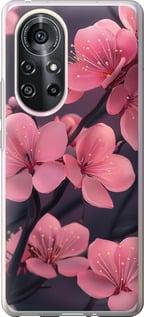 Чохол на Huawei Nova 8 Pro Пурпурова сакура "6075u-2246-5939"
