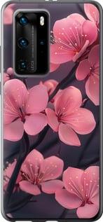 Чохол на Huawei P40 Pro Пурпурова сакура "6075u-1839-5939"