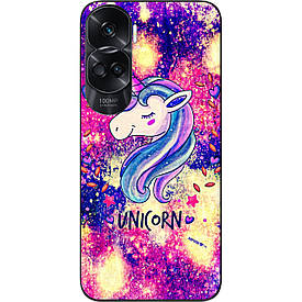 Силіконовий чохол Case для Honor 90 Lite з картинкою Гарний єдиноріг