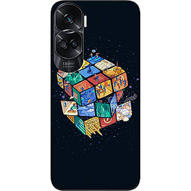 Силіконовий чохол Case для Honor 90 Lite з картинкою Кубик
