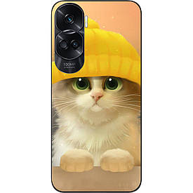 Силіконовий чохол Case для Honor 90 Lite з картинкою Кошеня