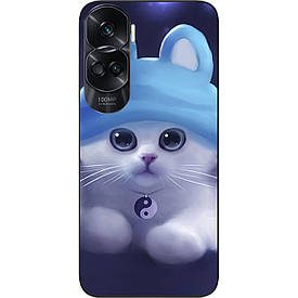 Силіконовий чохол Case для Honor 90 Lite з картинкою Котик