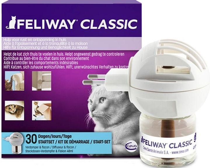 Фелівей Класик Ceva Feliway Classic антистрес феромон для котів і кішок, дифузор зі змінним блоком, 48 мл, фото 1