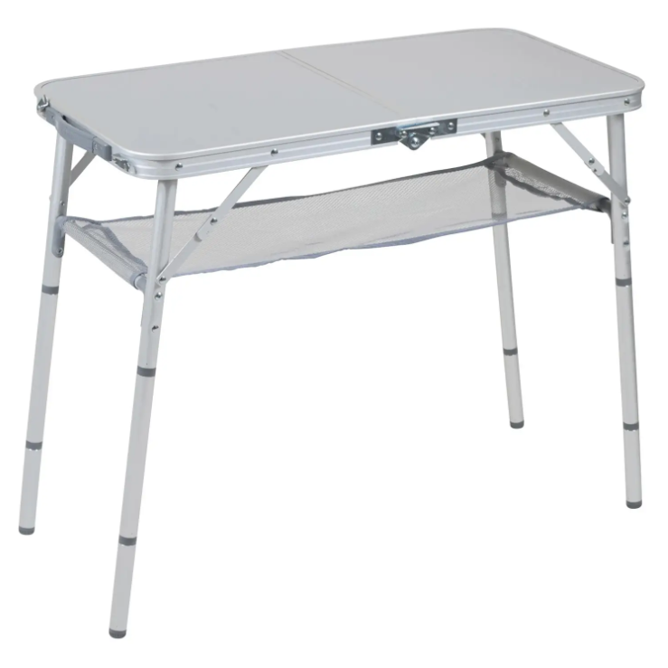 Туристичний Стіл Розкладний Bo-Camp Premium 80x40 cm Grey (1404411) Кемпінговий Складаний Столик для риболовлі