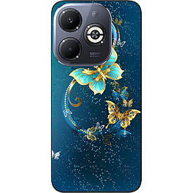 Чохол силіконовий Case для Infinix Smart 8 (X6525) з картинкою Красиві метелики
