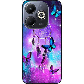 Чохол силіконовий Case для Infinix Smart 8 (X6525) з картинкою Метелики й оберег