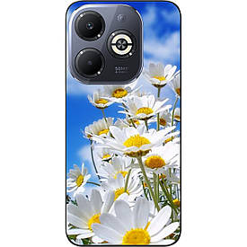 Силіконовий чохол Case для Infinix Smart 8 (X6525) з картинкою Красиві ромашки