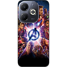 Силіконовий чохол Case для Infinix Smart 8 (X6525) з картинкою Месники