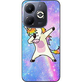 Силіконовий чохол Case для Infinix Smart 8 (X6525) з картинкою Єдиноріг стилю