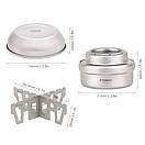 Титанова спиртівка Tomshoo + титанова кришка., фото 2