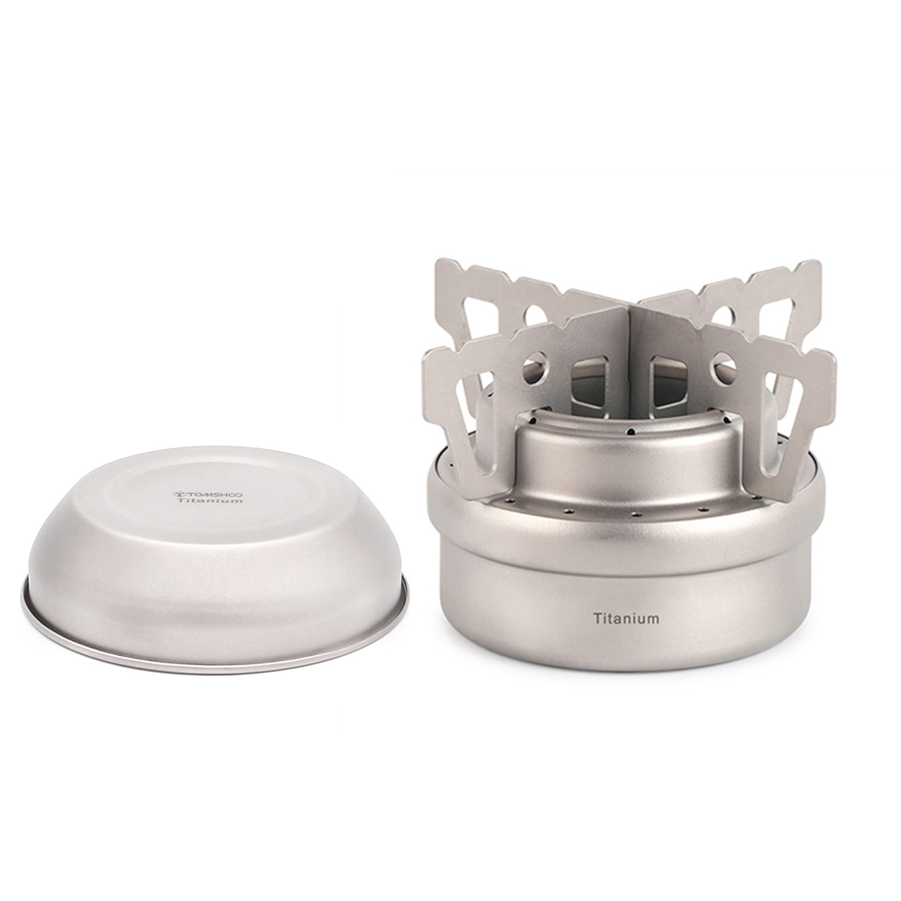 Титанова спиртівка Tomshoo + титанова кришка., фото 1