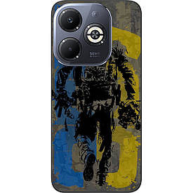 Силіконовий чохол Case для Infinix Smart 8 (X6525) з картинкою ЗСУ