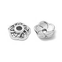 Капелюшок для намистин Finding Обіймач підходить для намистин 8 мм - 14 мм Античне срібло 9 мм х 9 мм