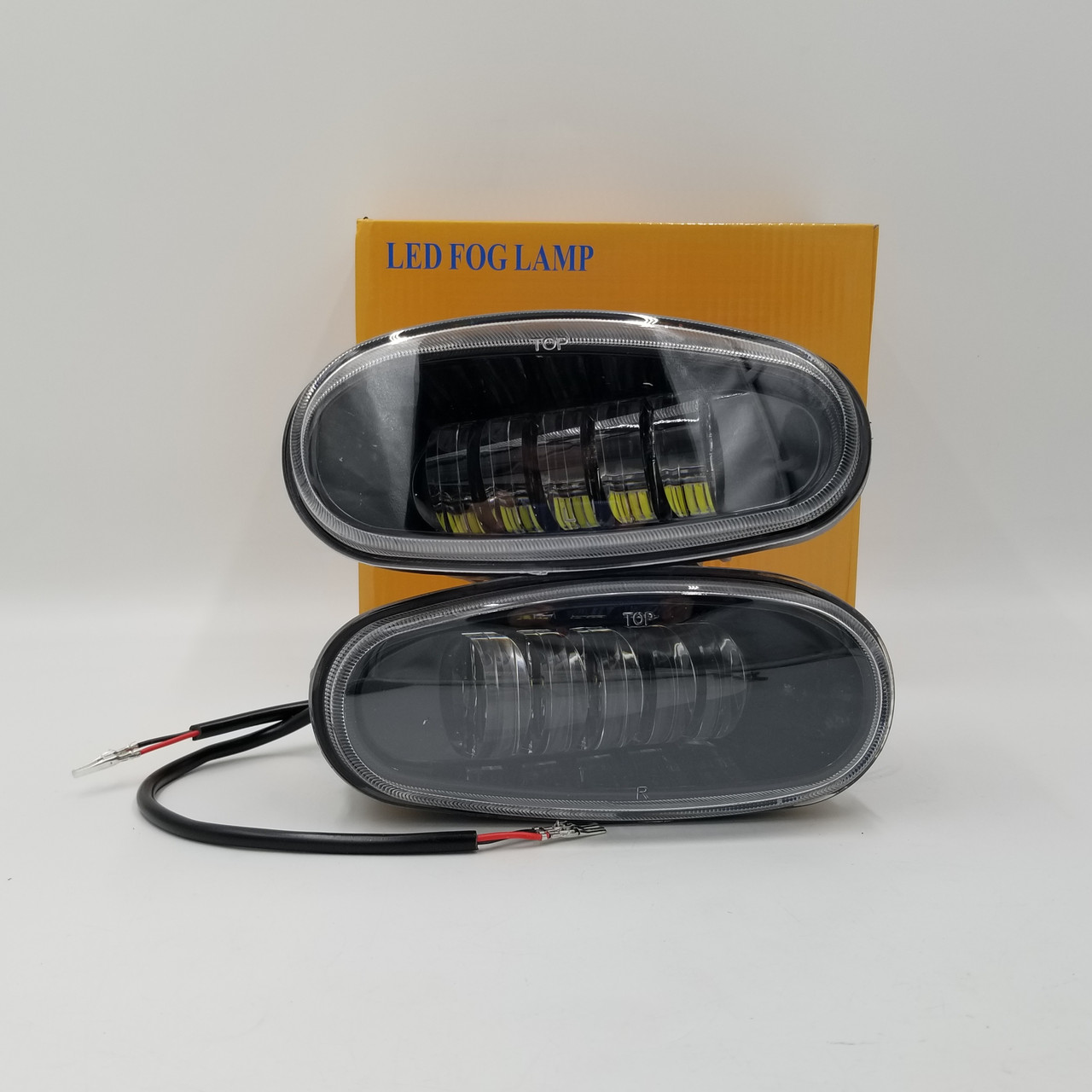 Противотуманні фари Ланос, Сенс LED алюміневй корпус (комплект 2шт) Grog Корея