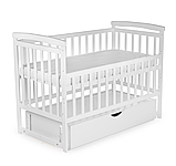 Ліжечко дитяче Трансформер з шухлядою, Білий, фото 4