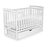 Ліжечко дитяче Трансформер з шухлядою, Білий, фото 2