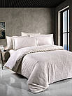 Комплект постільної білизни жаккард ТМ First Choice 200*220 Sofya Champagne