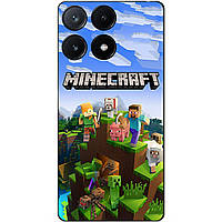 Силіконовий чохол бампер для Infinix Note 40 (X6853) з малюнком Minecraft Майнкрафт