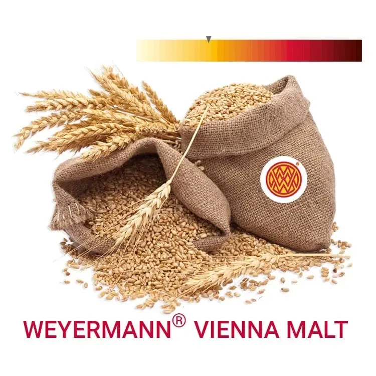 Солод ячмінний VIENNA MALT - Віденськи 1 кг - Weyermann Німеччина - базовий солод для пивоваріння, фото 1