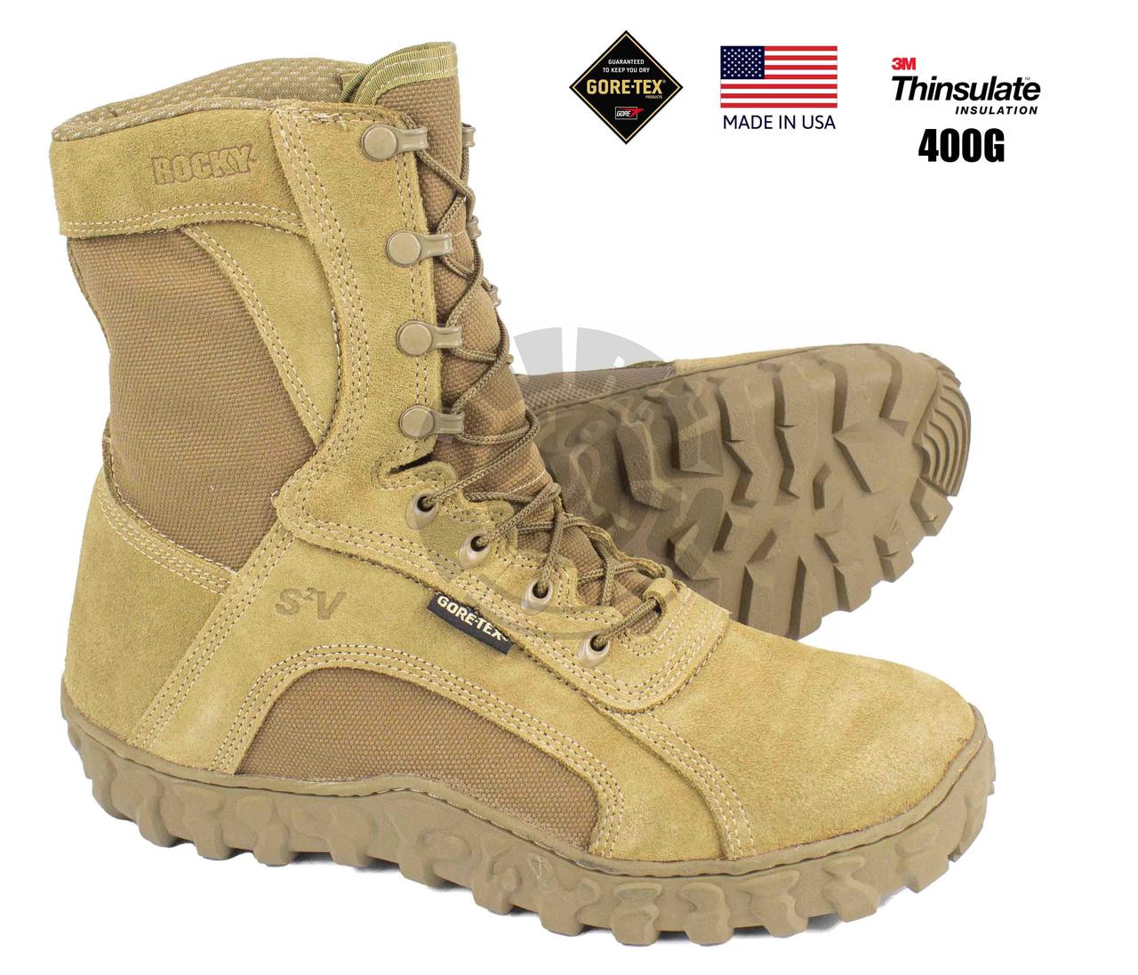 Зимові утеплені берци армії США Rocky S2V RKC 104-1 Coyote, фото 1