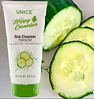 Гель пілінг скатка огірок і м'ята rub cleanser unice юнайс пилинг огурец 170мл
