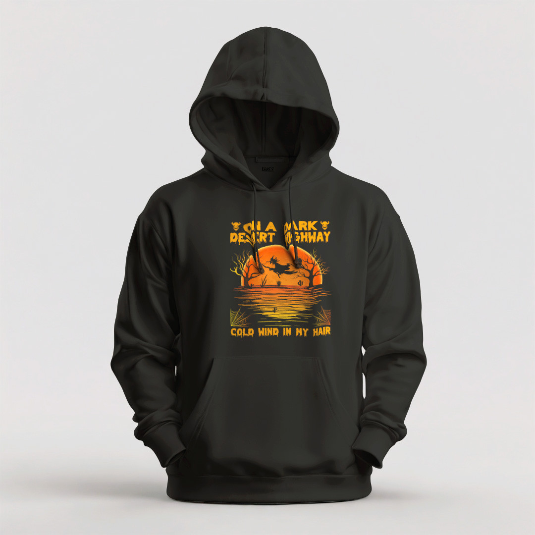 Худі чоловіче унісекс утеплене Stedman з принтом ON A DARK  XS чорне, фото 1