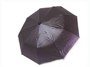 Жіноча парасолька-напівавтомат баклажанового кольору Top Rain 9 спиць з напиленням №777