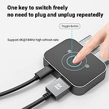 AGFINEST Switcher 4K, сумісний: вихід 2в1 і вихід 1 вхід 2, підтримка 4K 3D HD 1080P, Amazon, Німеччина, фото 5