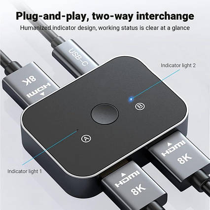 AGFINEST Switcher 4K, сумісний: вихід 2в1 і вихід 1 вхід 2, підтримка 4K 3D HD 1080P, Amazon, Німеччина, фото 1