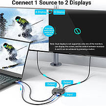 AGFINEST Switcher 4K, сумісний: вихід 2в1 і вихід 1 вхід 2, підтримка 4K 3D HD 1080P, Amazon, Німеччина, фото 6