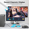 AGFINEST Switcher 4K, сумісний: вихід 2в1 і вихід 1 вхід 2, підтримка 4K 3D HD 1080P, Amazon, Німеччина, фото 7