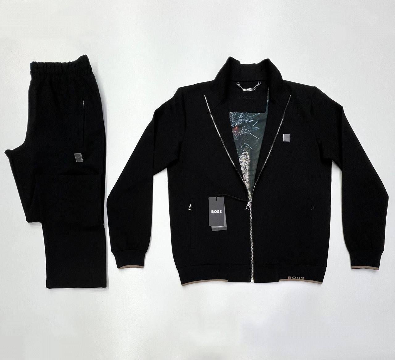 Чоловічий спортивний костюм Hugo Boss CK8308 чорний, фото 1