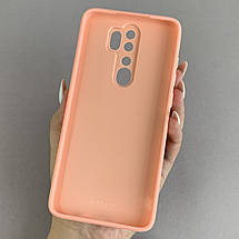 Чохол для Xiaomi Redmi Note 8 Pro мармуровий чохол з попсокетом на телефон сяомі редмі нот 8 про персиковий o5u, фото 3