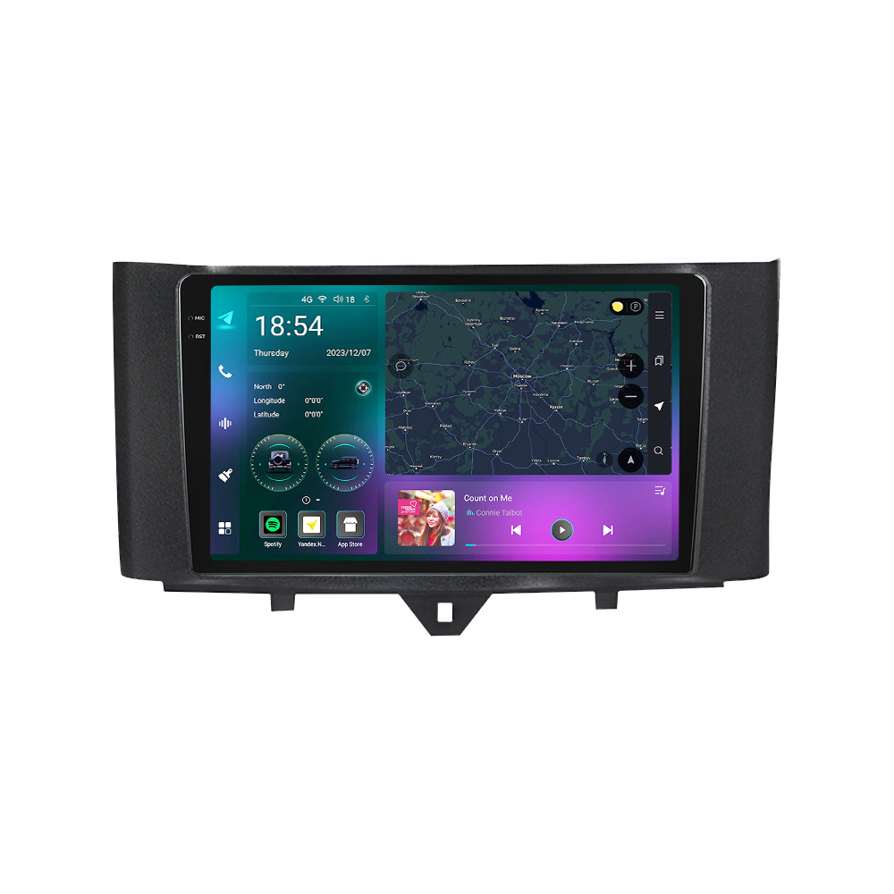 Штатна магнітола Mekede M7 Plus Mercedes ForTwo 2 (2010-2015) CarPlay QleD