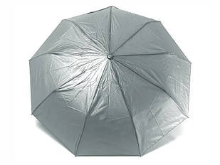 Жіноча парасолька-напівавтомат сірого кольору Top Rain 9 спиць з напиленням, №777