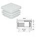 Заглушка 30 х 30 біла для профільних труб квадратна пластикова поліетилен ПЕ меблева, фото 2