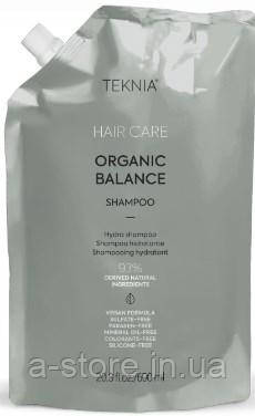 Шампунь для волосся щоденного використання Lakme Teknia Organic Balance Shampoo 600 ml, фото 1