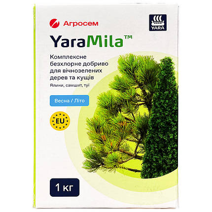 YaraMila ("Яра Міла"), добриво для хвойних рослин (ялин, туй, самшиту), 1 кг, Фінляндія, фото 1