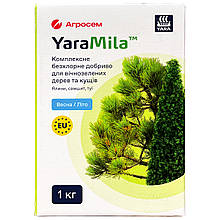 YaraMila ("Яра Міла"), добриво для хвойних рослин (ялин, туй, самшиту), 1 кг, Фінляндія