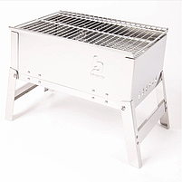 Кемпінговий Гриль Вугільний Bo-Camp Compact Delux Silver (8108360) Портативний Складаний для дачі, фото 4