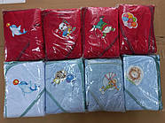 Рушник дитячий для купання з капюшоном велюровий 80×80 TM Zeron, Туреччина колір мікс