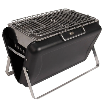Кемпінговий Гриль Вугільний Bo-Camp Irvin Black/Silver (8108380) Портативний Складаний для дачі