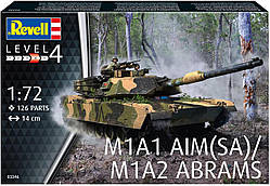 Збірна модель (1:72) Танк Abrams M1A1 AIM(SA) / M1A2