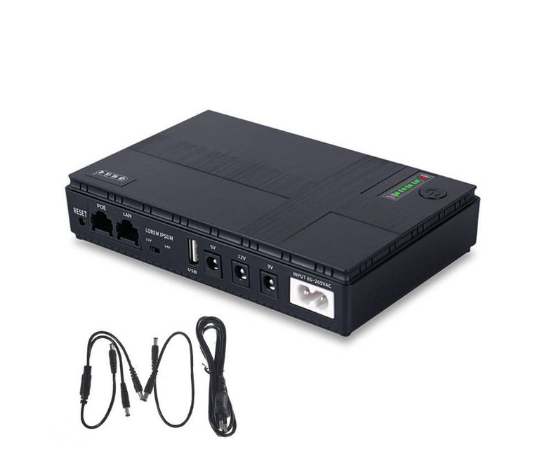 Безперебійник UPS для Роутера mini ups підтримує 5/9/12В, 10400 мАг