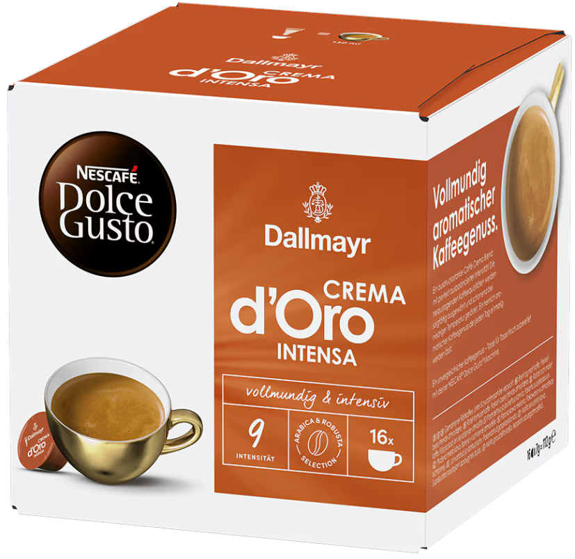 Кава в капсулах Dolce Gusto d'Oro CREMA Intensa, фото 1