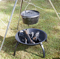 Кемпінговий Гриль Вугільний Bo-Camp Firebowl Harrow Black (8108500) Портативний Складаний для дачі, фото 10