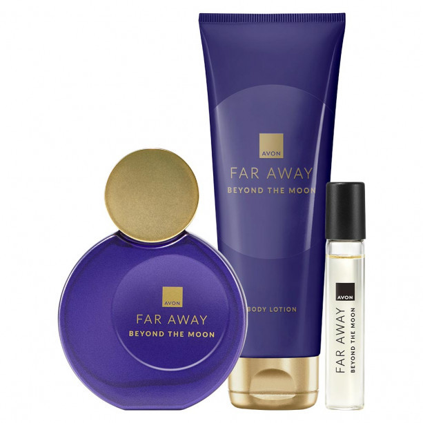 Парфумерна вода 50 мл+ 10 мл+ лосьон 125 мл Far Away Beyond the Moon AVON для неї