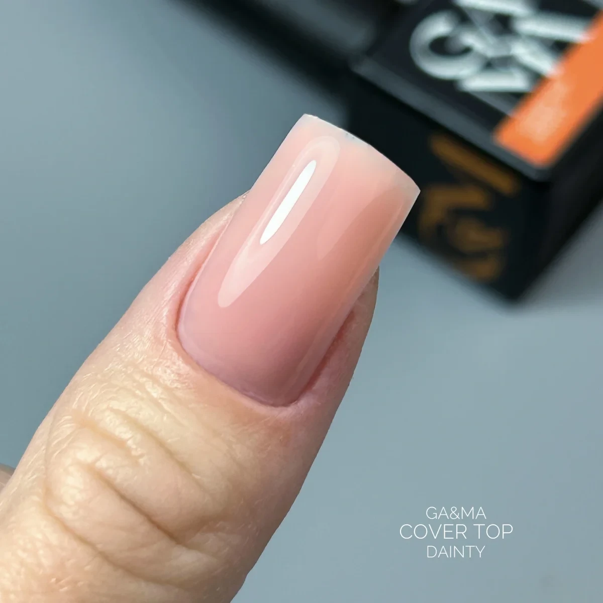 Камуфлюючий топ для нігтів Ga&Ma Cover top Dainty, 10 мл, фото 1