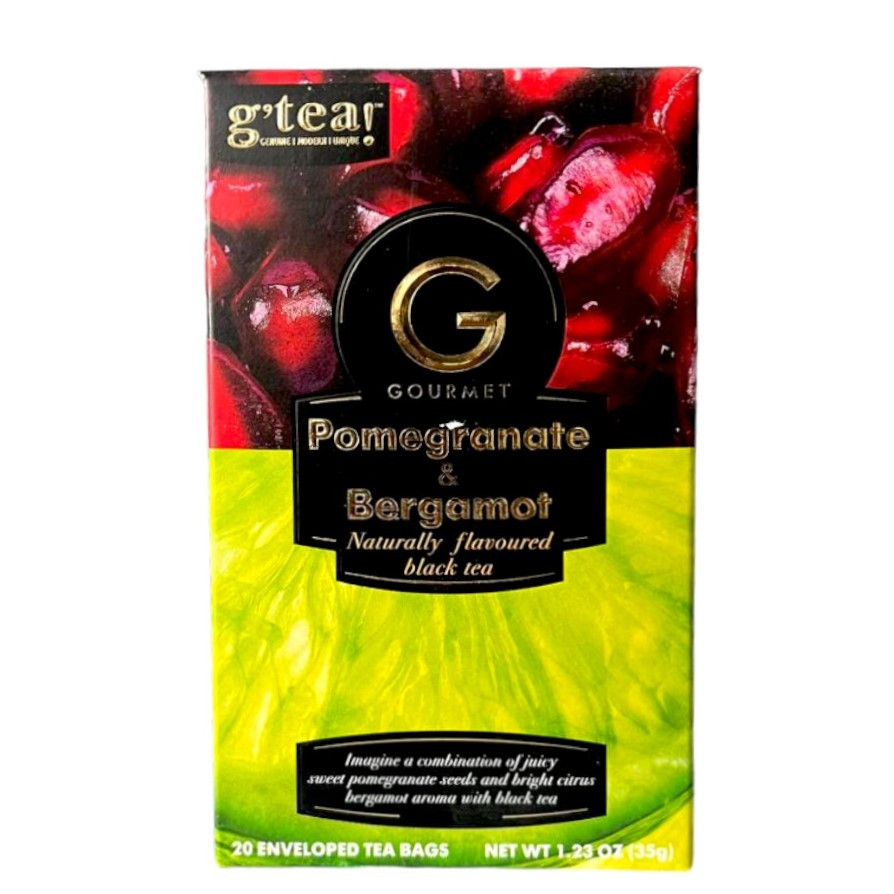 Чорний чай Грейс! Гранат і Бергамот 20 пакетиків в індивідуальних конвертиках, фото 1